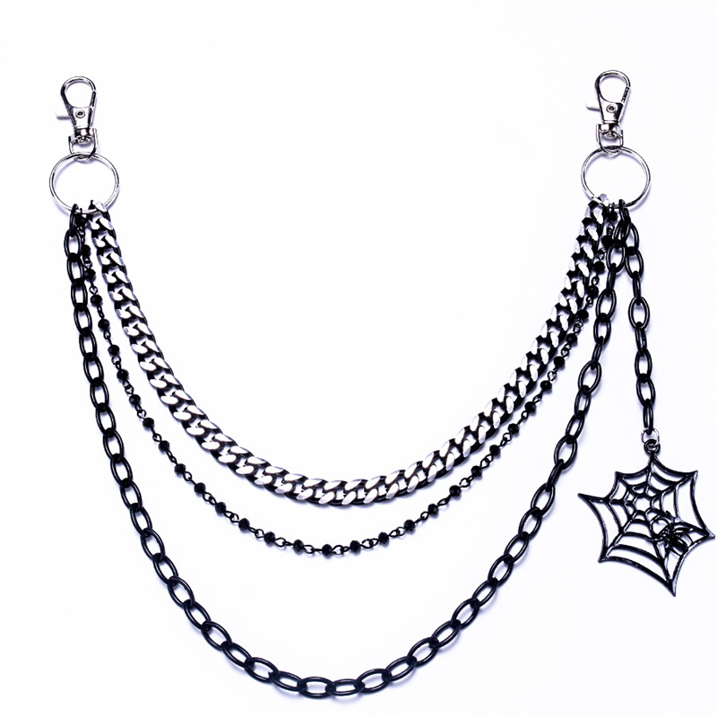 Halloween Gifts keychain Punk  - Women'S Jeans Accessories Chain 评论和价格