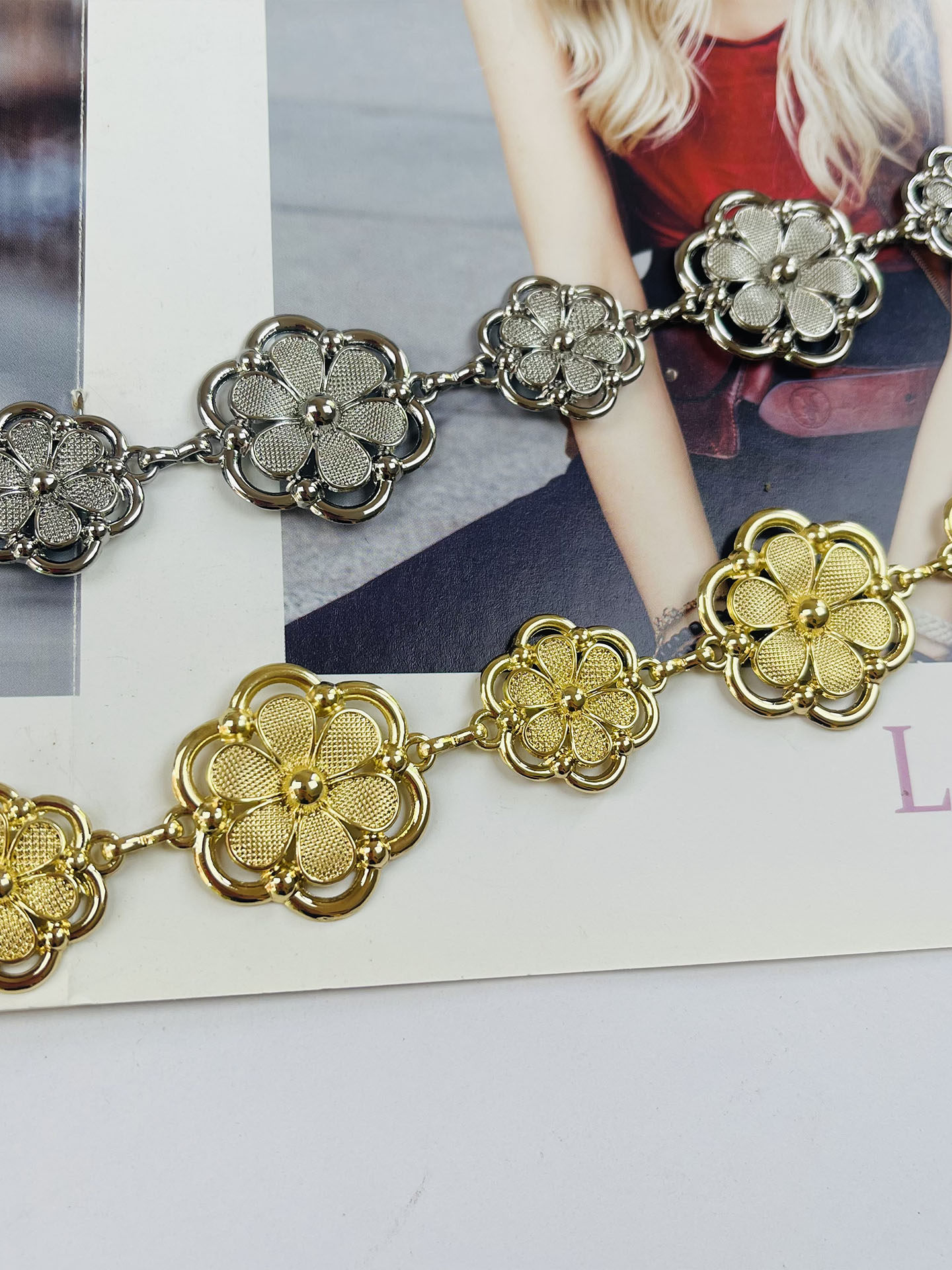 1pc Women's Waist Chain, Retro - Women'S Jeans Accessories Chain 评论和价格