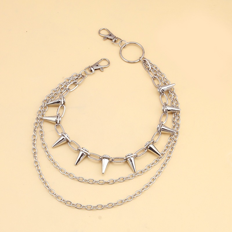 Hip Hop Punk Rock Metal Pants  - Wallet Chain Bag 评论和价格