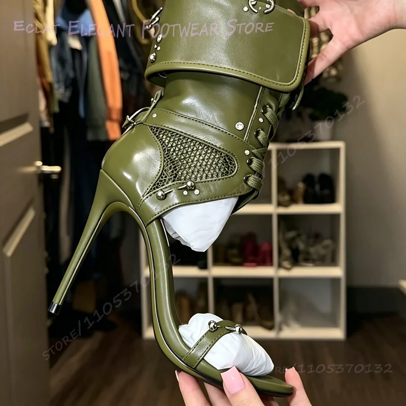 Dark Green Studded Silver Ring - Women'S Red Accessories 评论和价格