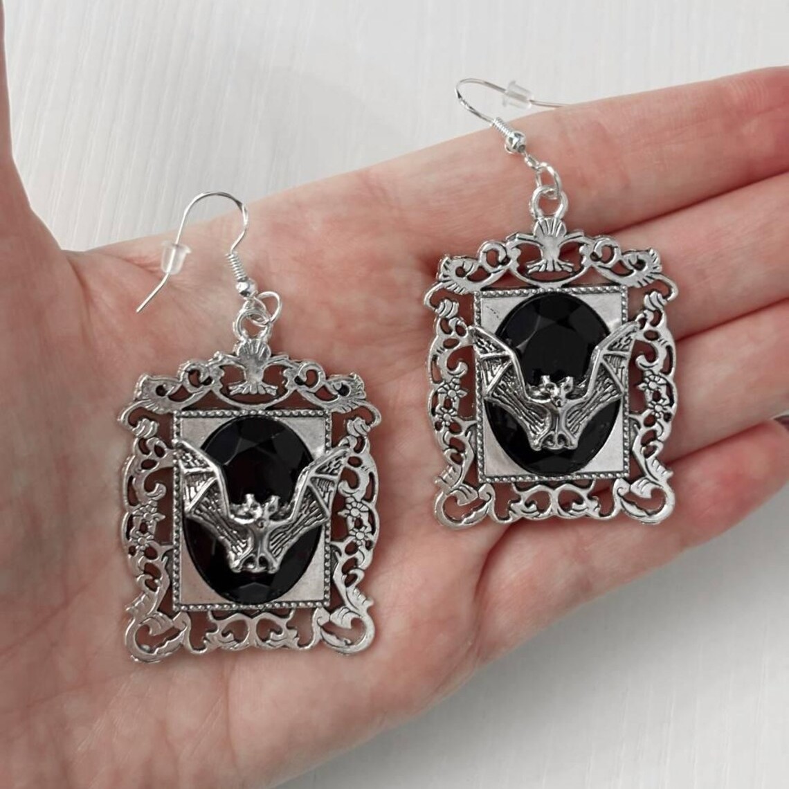 Vampire bat earrings,Gothic je - Women'S Vampire Accessories 评论和价格