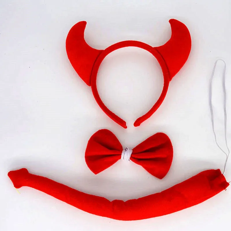 Women Girls Animal Demon Devil - Women'S Red Accessories 评论和价格