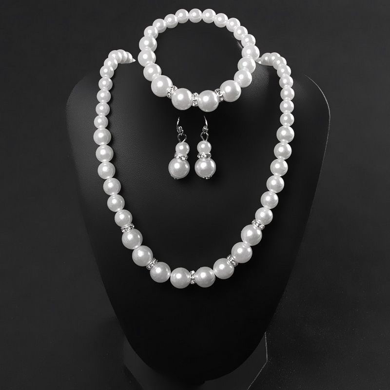 Pearl jewelry set Women's neck - Resin Bangle Bracelet 评论和价格