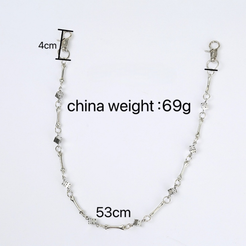 Punk Rock Hip-hop Unisex Dog B - Women'S Jeans Accessories Chain 评论和价格