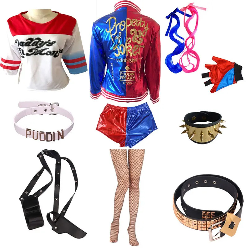 Anime Cosplay Girls Women Quin - Women'S Harley Quinn Accessories 评论和价格