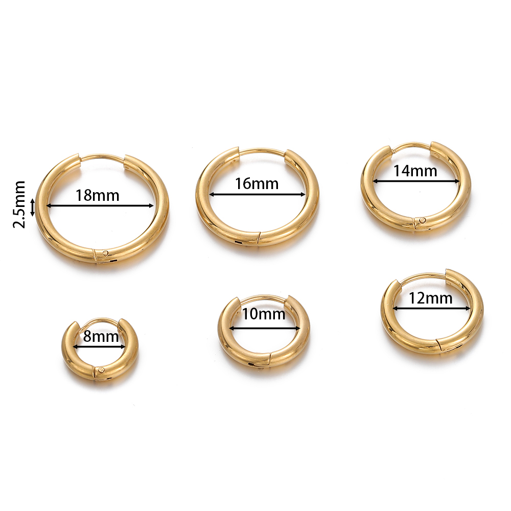 2 pcs 8/10/12/14/16/18mm Stain - Women'S Y2K Accessories 评论和价格