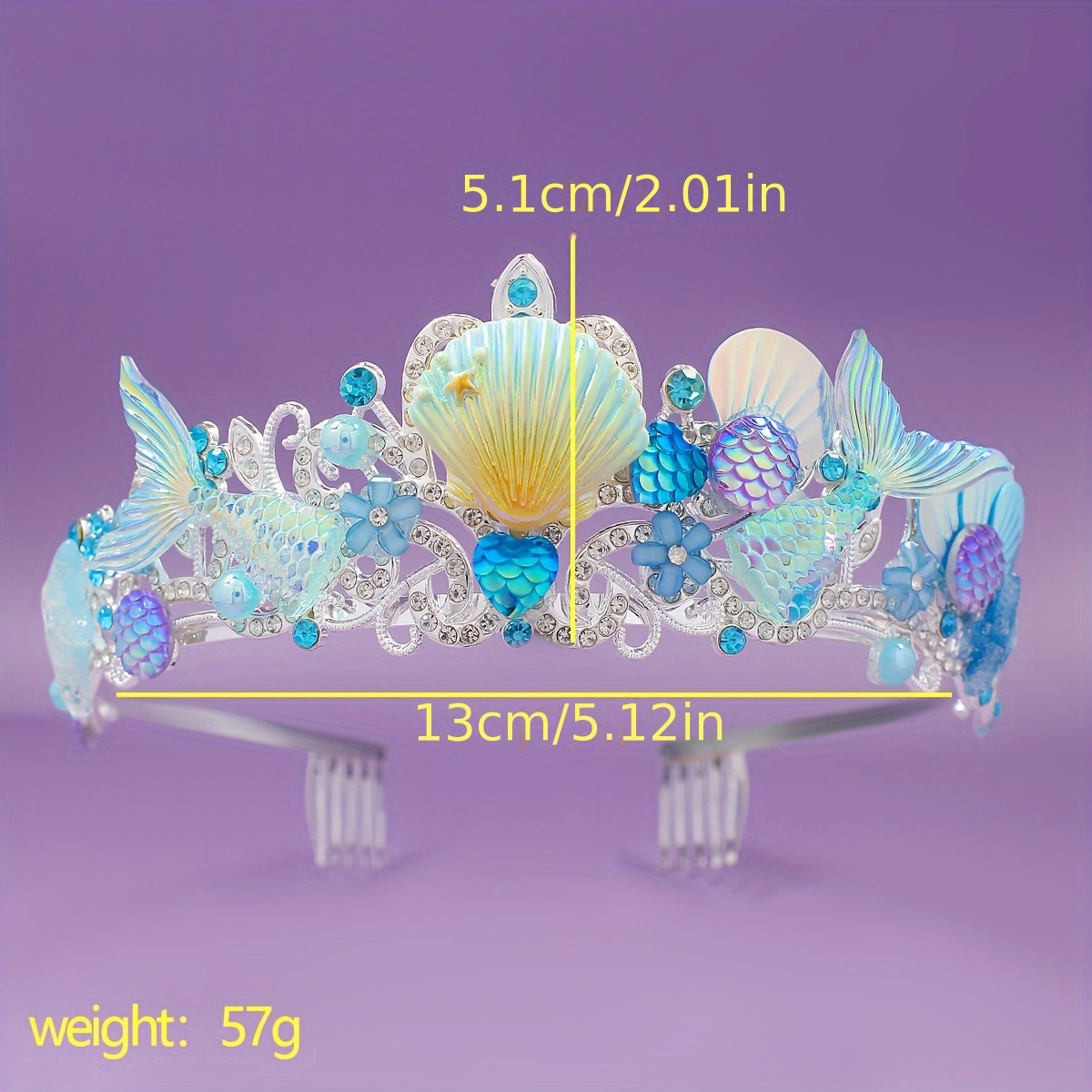2025 New Mermaid Hair Comb Cro - Women Accessories Jewelry 评论和价格