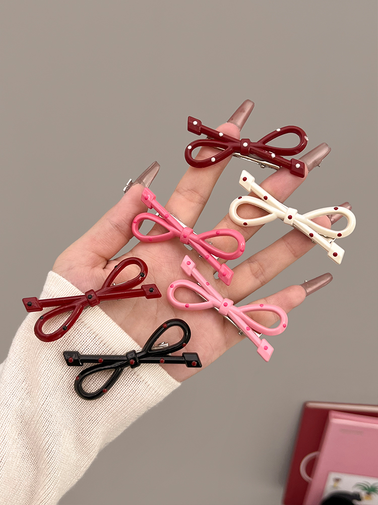Sweet Cool Polka Dot  Knot Hai - Women'S Red Accessories 评论和价格